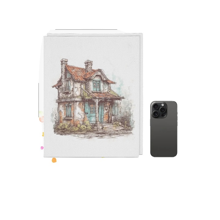 Panza de pictura, 11x14 in, set de 48 buc, bumbac si poliester