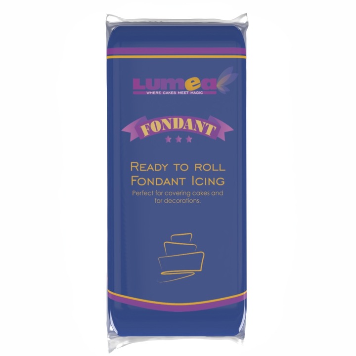 Fondant Albastru Indigo, 1kg - Lumea