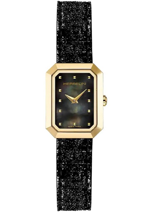 Часовник Herbelin Women's Black Quartz, Европейски