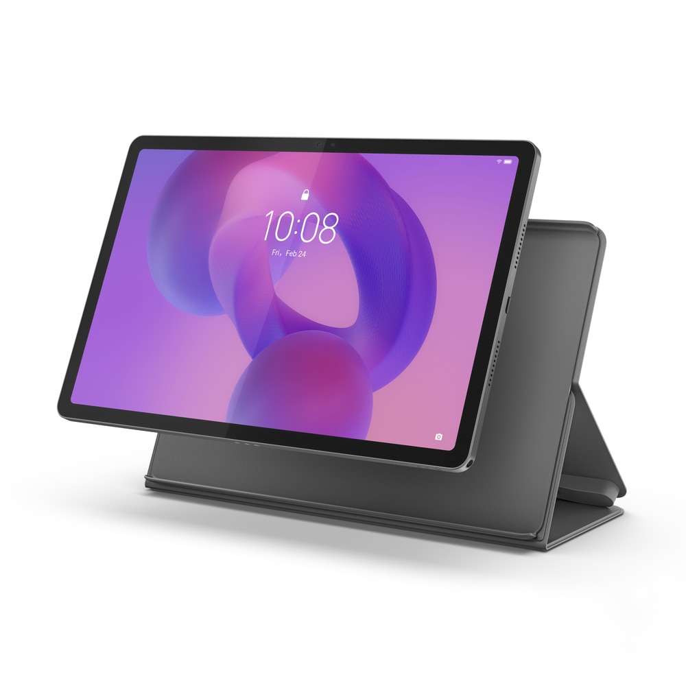 Tableta Lenovo Idea Tab TB336FU, Procesor MediaTek Dimensity 6300, Ecran IPS 2.5K 11", 8GB RAM, 256GB Flash, 8MP, Wi-Fi, Bluetooth, Android + Lenovo® Tab Pen + Folio Case Gri