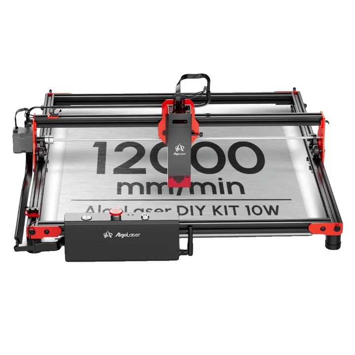 Masina de gravat cu laser, ALDK-10BD, viteza de gravare 12000 mm/min, 400x400mm