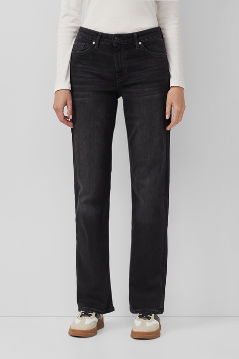 S.Oliver, Blugi regular-fit Karolin, Negru stins