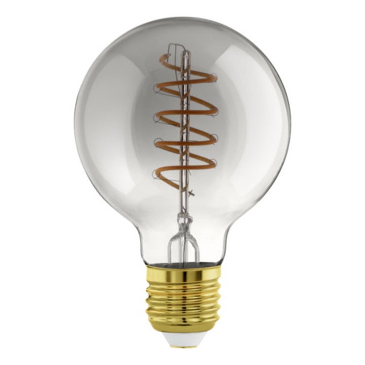 EGLO, 110286, LEDE27, източник на светлина, 2000 K, E27, 1X4W, Да, черно-прозрачно