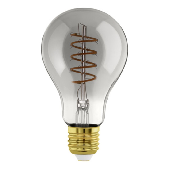 EGLO, 110284, LEDE27, светлинен източник, 2000 K, E27, 1X4W, Да, черно-прозрачно