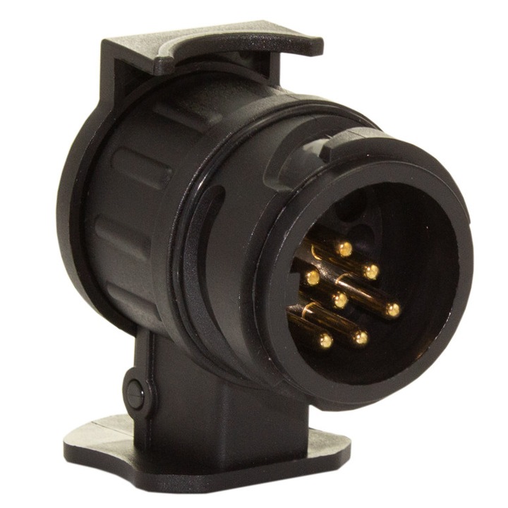 Adaptor CARGUARD PRA006, priza remorcă 13/7 pini, 12/24V, plastic, negru