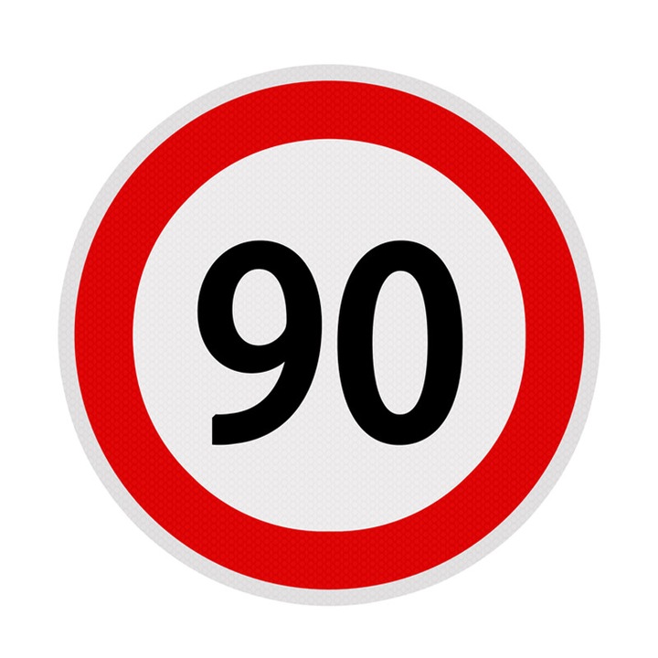 90 km/h-s sebességkorlátozás matrica