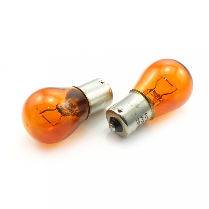 CARGUARD - Set de 2 becuri P21W, BAU15s, portocalii