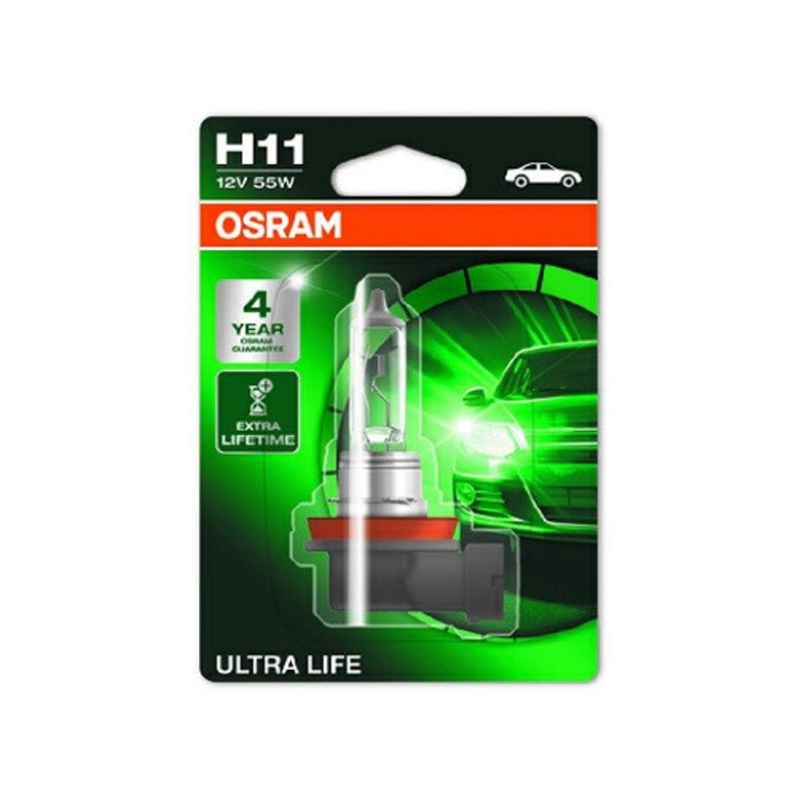 Bec Ultra Life H11 12V 55W PGJ19-2 Osram