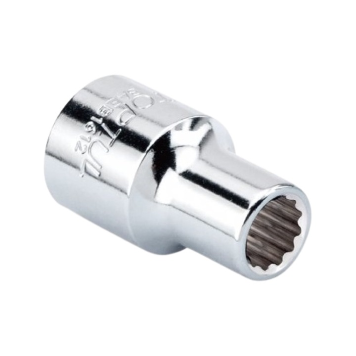 BAEB1611 TOPTUL глух ключ, 1/2-инчов квадратен накрайник, двушестостенен профил, ширина на ключа 11 мм, дължина 38 мм, хром-ванадиев