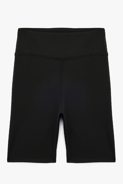 KOTON, Colanti scurti cu talie inalta, Negru, L