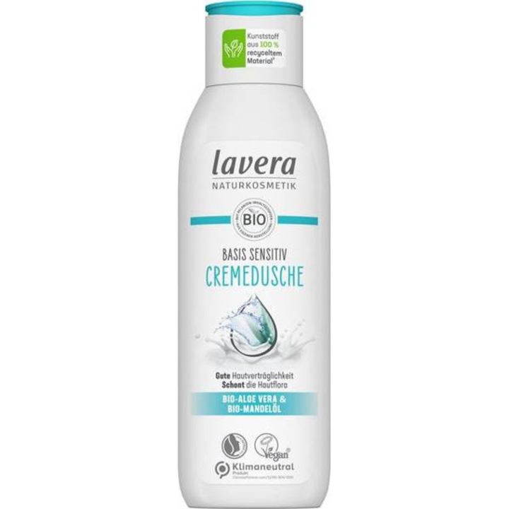 Lavera Basis Sensitiv krémes tusfürdő aloe verával és mandulaolajjal, 250ml