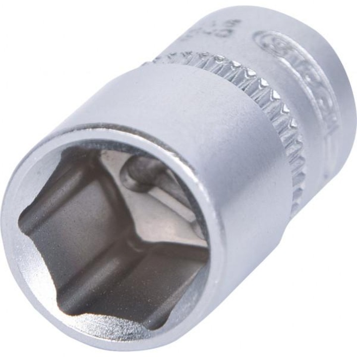 KS TOOLS 917.1410 dugókulcsfej, 1/4 hüvelykes négyszögletes meghajtó, hatszögletű profil, 10 mm-es nyílás, 25 mm hosszú, króm-vanádium acél