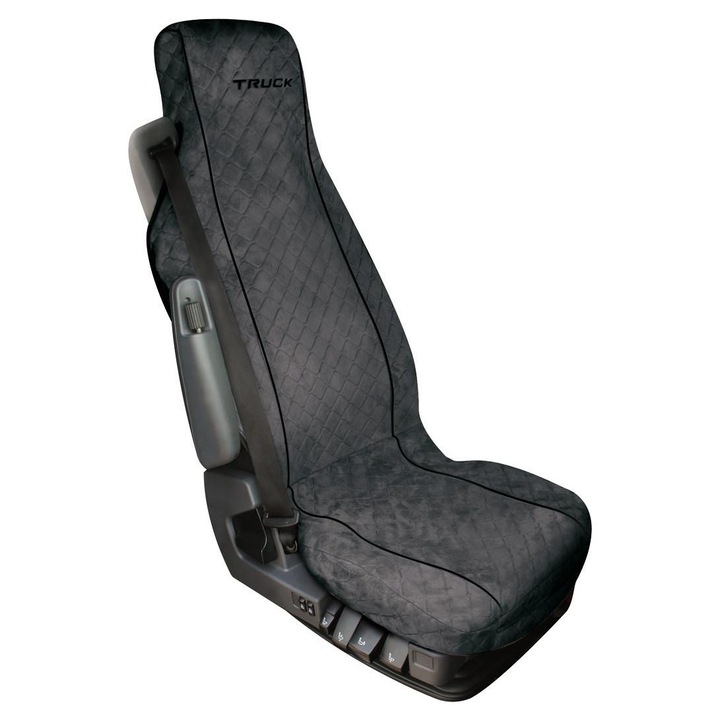 Памучен калъф с джобове за седалка за камион LAMPA Silvia, сив, LAM98607