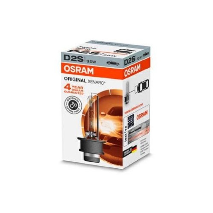 OSRAM D2S 85V 4100K Xenarc Оригинална ксенонова крушка за дълги светлини, модел 66240