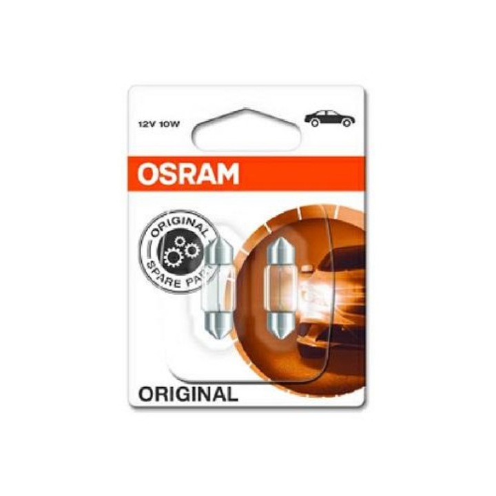 Bec OSRAM, 10W, SV8.5-8, 12V, 41mm