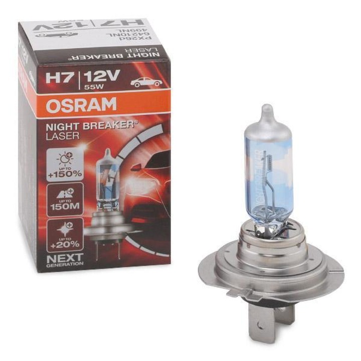 Bec Halogen OSRAM H7, 12V, 55W, 4050K, pentru Faza Lunga, Model 64210NL