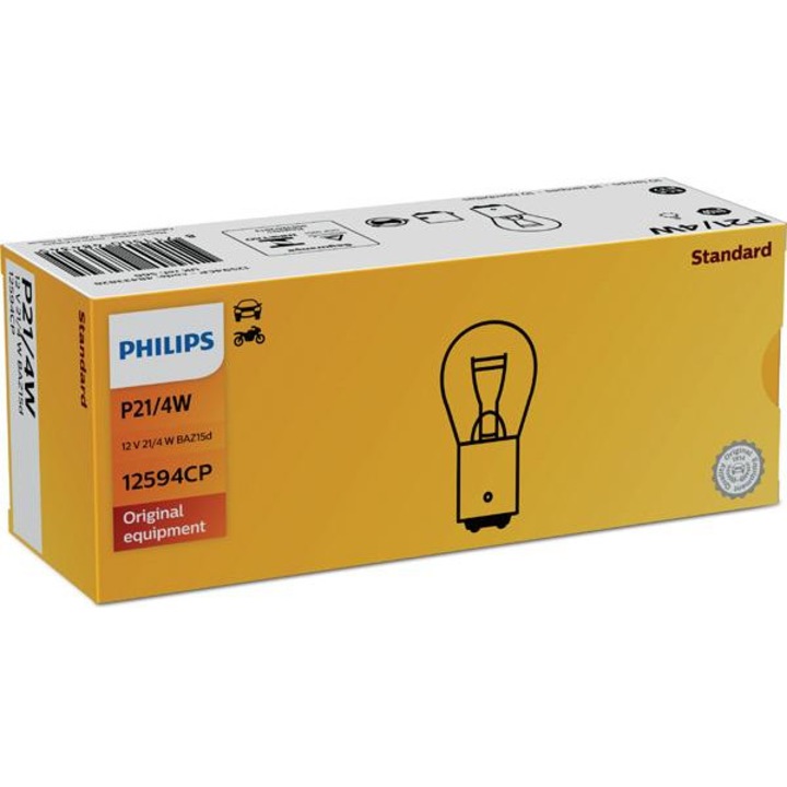 Автомобилна крушка за задни светлини P21/4W, 12V, BAZ15d, Philips 12594CP