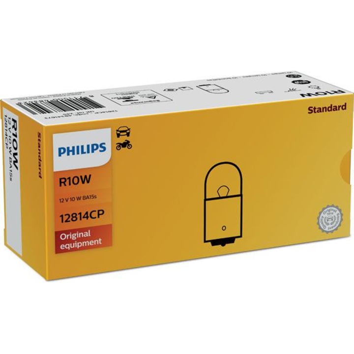 Bec Auto Auxiliar Philips R10W 12V, BA15s, Model 12814CP