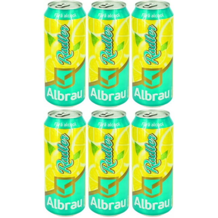ALBRAU Radler Bere Lamaie 0% Doza SGR 6 x 0, 5 L