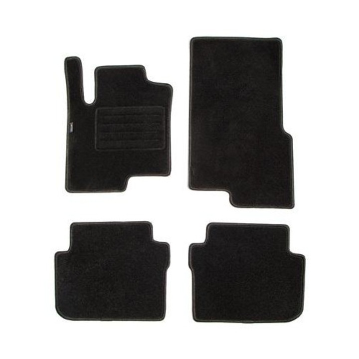 Set covorase auto din mocheta PETEX 112179602PX, model REX, culoare grafit, compatibil cu Smart FourFour 454, anii 2004-2006