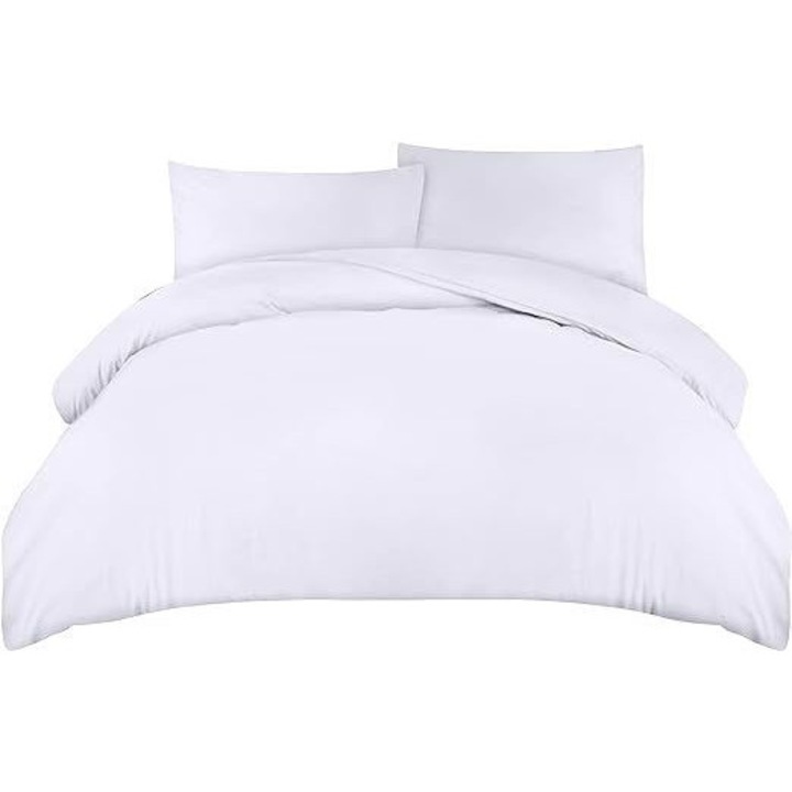 Ágyneműgarnitúra, Utopia Bedding, 220x230cm, 2 párnahuzat 50x75cm, fehér