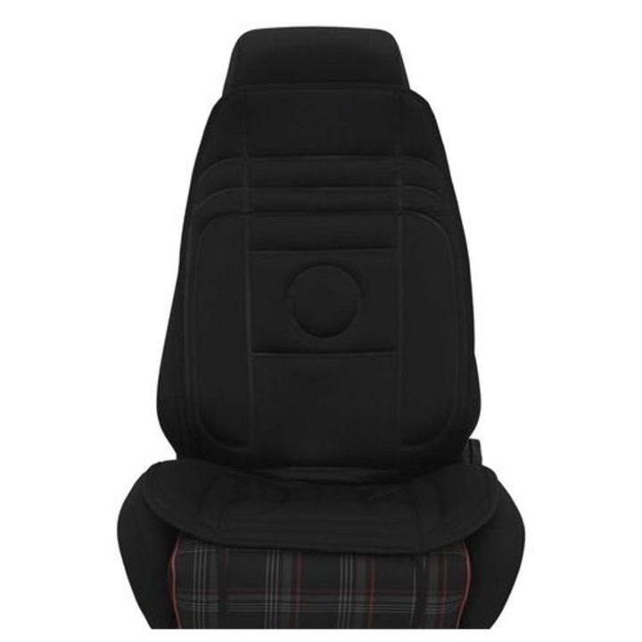 PETEX Riga fűthető autósüléshuzat, 33870004PX modell, 12 V-os tápegység, 2 fűtési szint, távirányítóval, méretek 108 x 49 cm