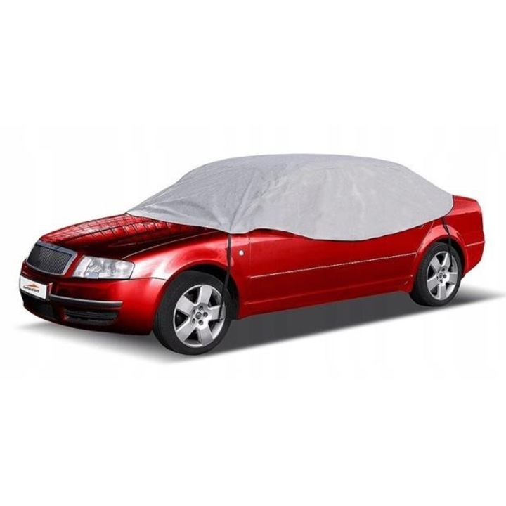 Husa auto semi-prelata CARPASSION 10015CP, pentru sedanuri, marimea L, dimensiuni 265 x 125 x 68 cm