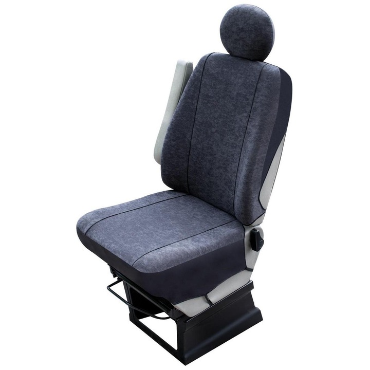 CARPASSION 30111CP autósüléshuzat, textil anyagból, haszongépjárművekhez, szürke színű, M-es méret