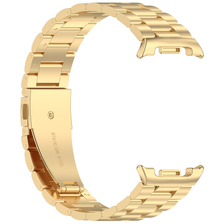 Curea pentru Samsung Galaxy Watch 8 40mm / 44mm / Watch 8 Classic - Comari® SteelFlex Style, Otel Inoxidabil, Ajustabila, 30mm, Gold