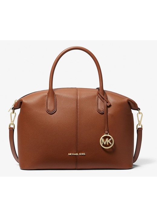 Geanta de umar Michael Kors Hyde, piele, crem, 44x27x14cm
