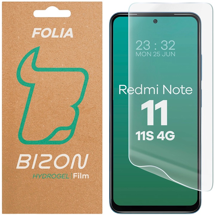 Folie, Bizon Glass Hydrogel Front pentru Xiaomi Redmi Note 11 / 11S 4G