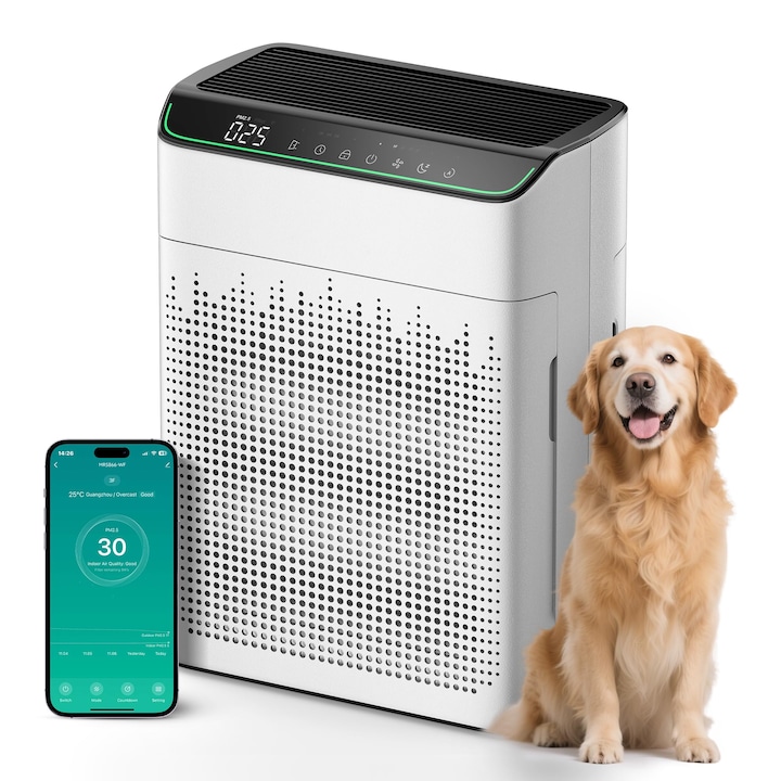 Purificator de Aer Dayear, Ionizator cu Ioni Negativi, Conectabil pentru Birou, Camera, Baie, Set de 6 Bucati