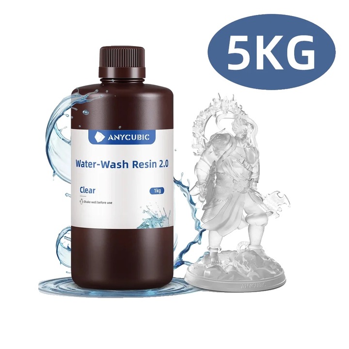 3D gyanta, átlátszó, 5 kg, szagtalan formula