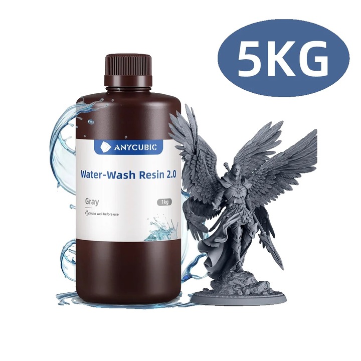 3D gyanta, 5 kg, szürke, szagtalan formula