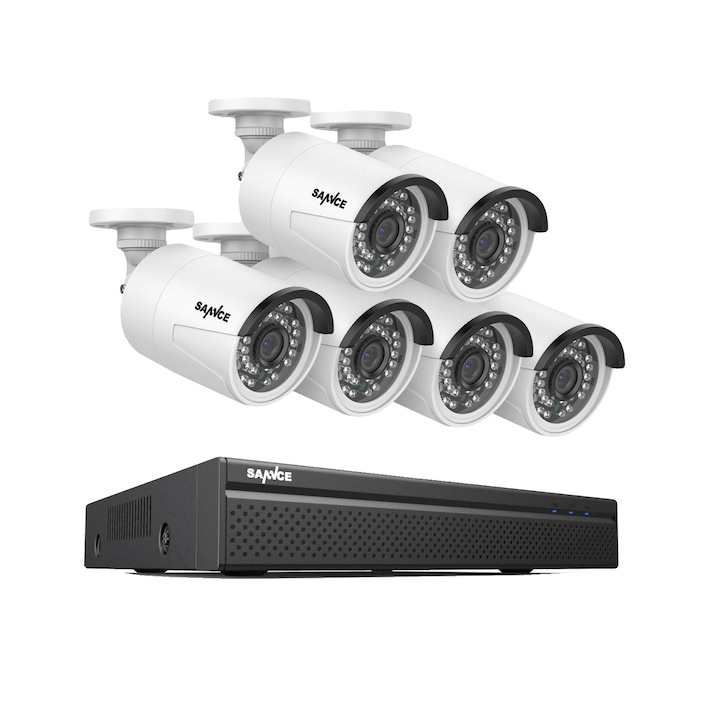 Kit Supraveghere, 5MP, 4 camere, 51cm, 16 canale, dimensiuni 26x24.5x4.7cm