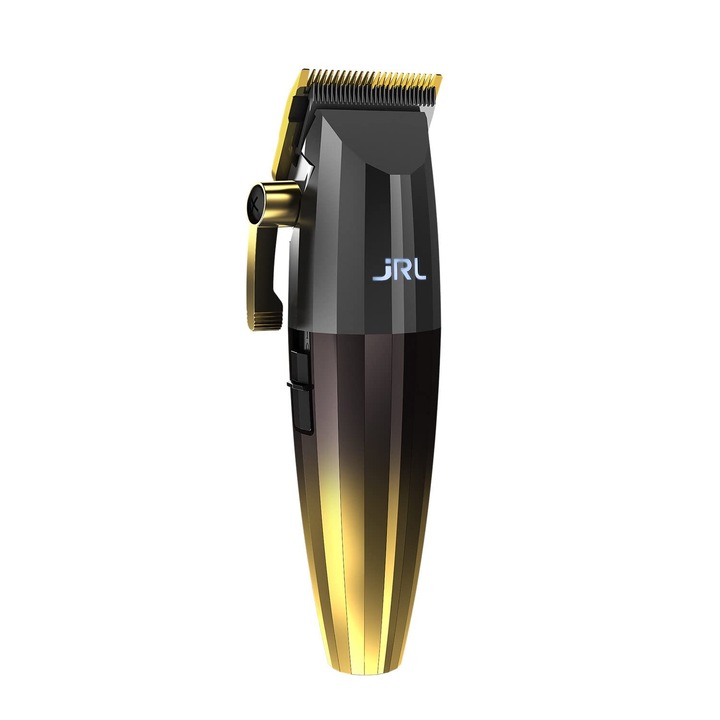 Masina De Tuns Profesionala Amazon Series Jrl Fresh Fade 2020C-G Cu Tehnologie Cool Blade Pentru Ingrijirea Barbatilor, Masina De Tuns Reincarcabila Cu Afisaj Lcd Si Protectie Impotriva Coroziunii (Auriu)