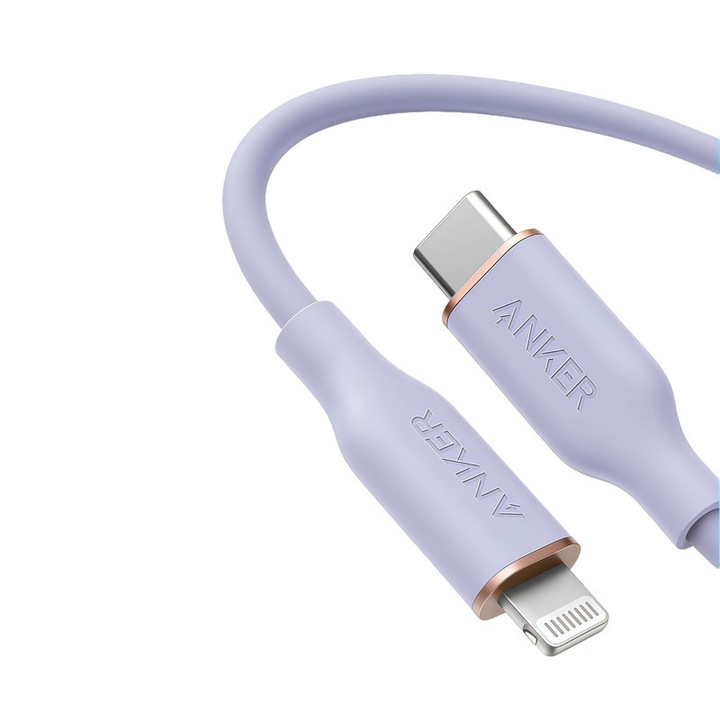 Cablu de date pentru Apple Anker, 0.9m, lilac