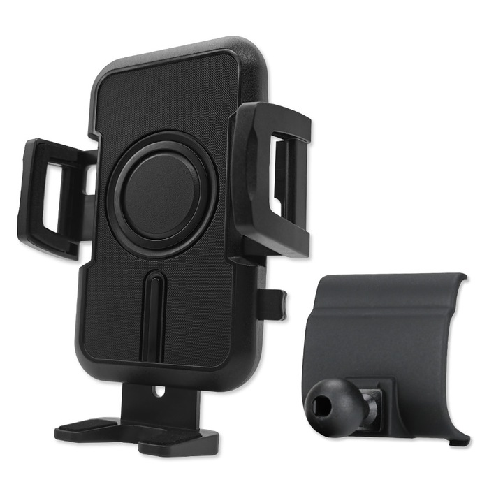 Стойка за кола за телефон, JOCUNDLY, 2012-2018 Audi A6 S6 A7 S7, Специфичен аксесоар за, Съвместим с телефон от 4-7,2 инча, Регулиране на 360 градуса, Черен