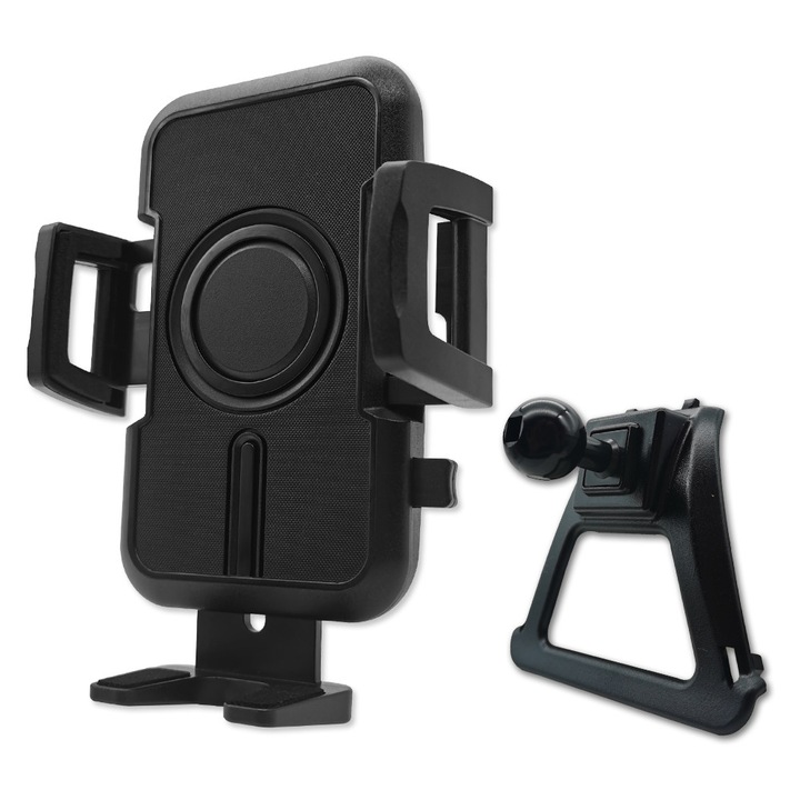 Стойка за телефон за кола, JOCUNDLY, за BMW 2017-2023 5 Series и 2018-2023 M5, Специфичен аксесоар, Съвместима с телефони от 4 до 7,2 инча, Регулиране на 360 градуса, Черна