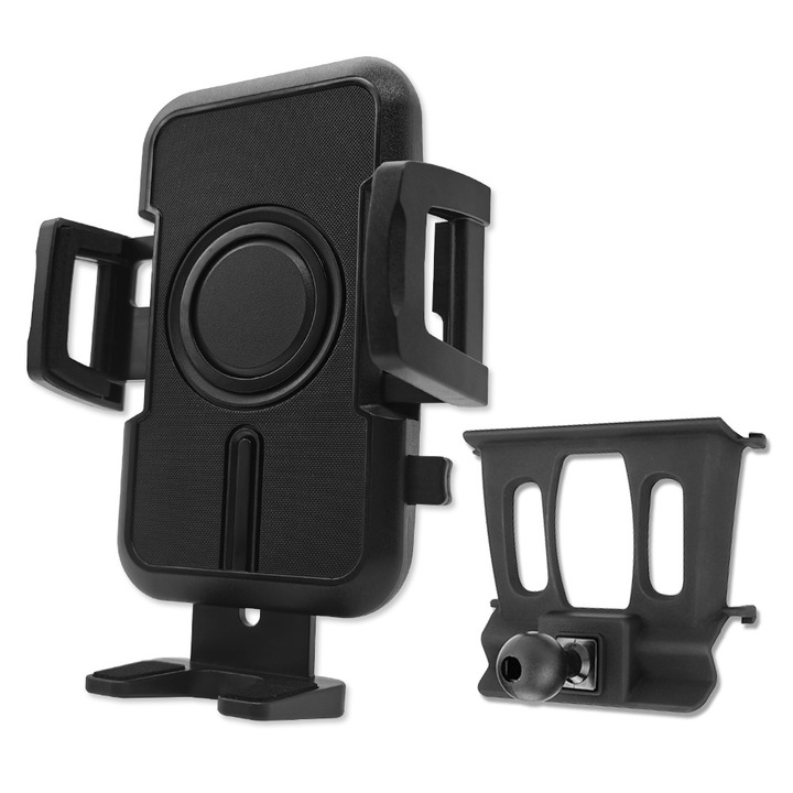 Стойка за телефон за кола, JOCUNDLY, 2016-2022 BMW X1 и 2018-2023 BMW X2, Специфичен аксесоар за, Съвместим с телефон 4-7,2 инча, Регулиране на 360 градуса, Черна