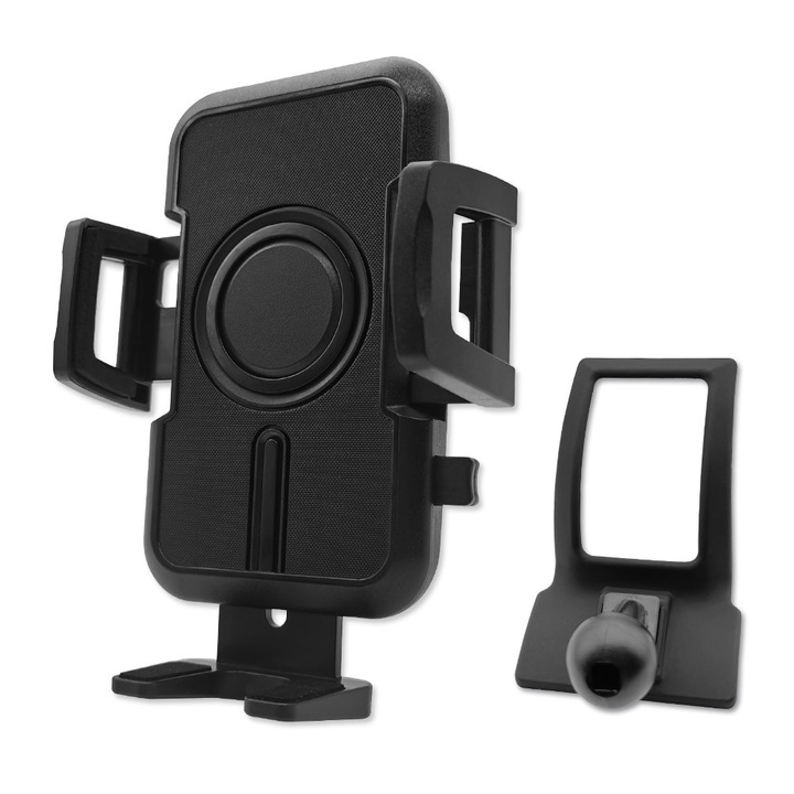 Стойка за телефон за кола, JOCUNDLY, 2018-2023 Toyota C-HR, Специфичен аксесоар за, Съвместим с телефон 4-7,2 инча, Регулиране на 360 градуса, Черен