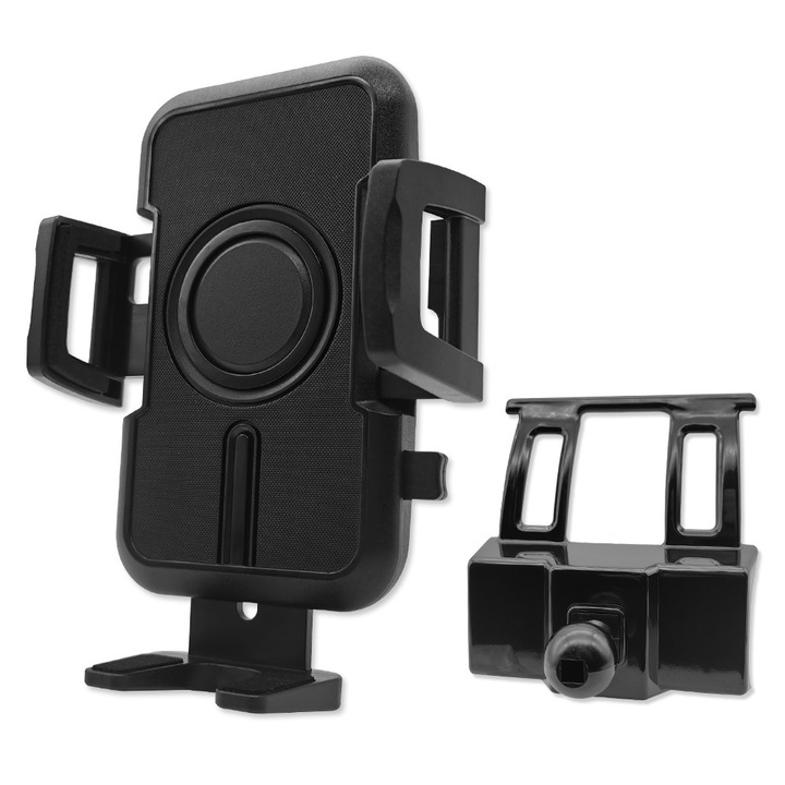 Стойка за телефон за кола, JOCUNDLY, 2019-2025 Toyota RAV4, Специфичен аксесоар за, Съвместим с телефон 4-7,2 инча, Регулиране на 360 градуса, Черен