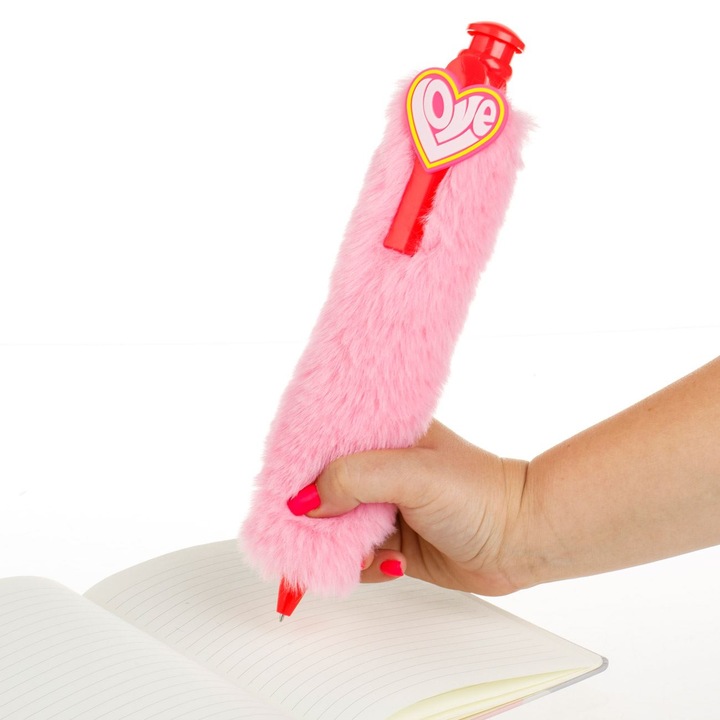 Pix Mare de Plus Roz cu Model Inima 28cm