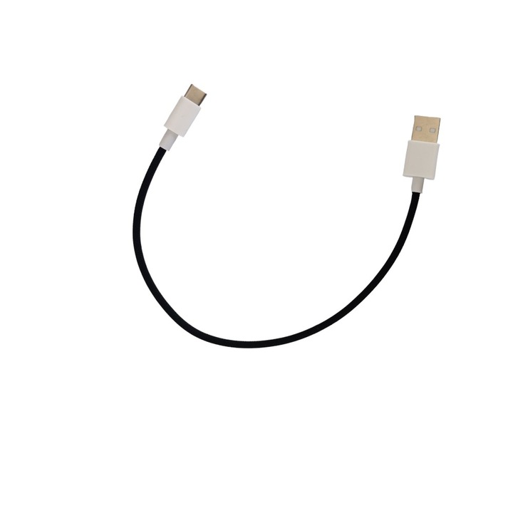 Adatátviteli és töltőkábel, 30 cm, Tartós, USB - USB-C, Gyorstöltés, G-Tech, Fekete