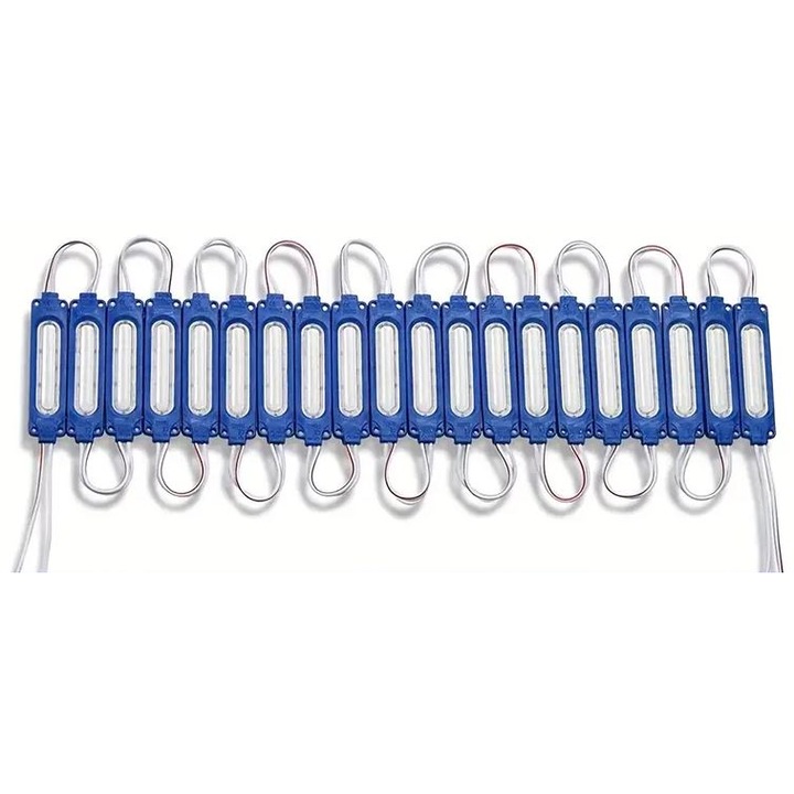 Panou LED cu 6 LED-uri COB, lumină albastră, 12V