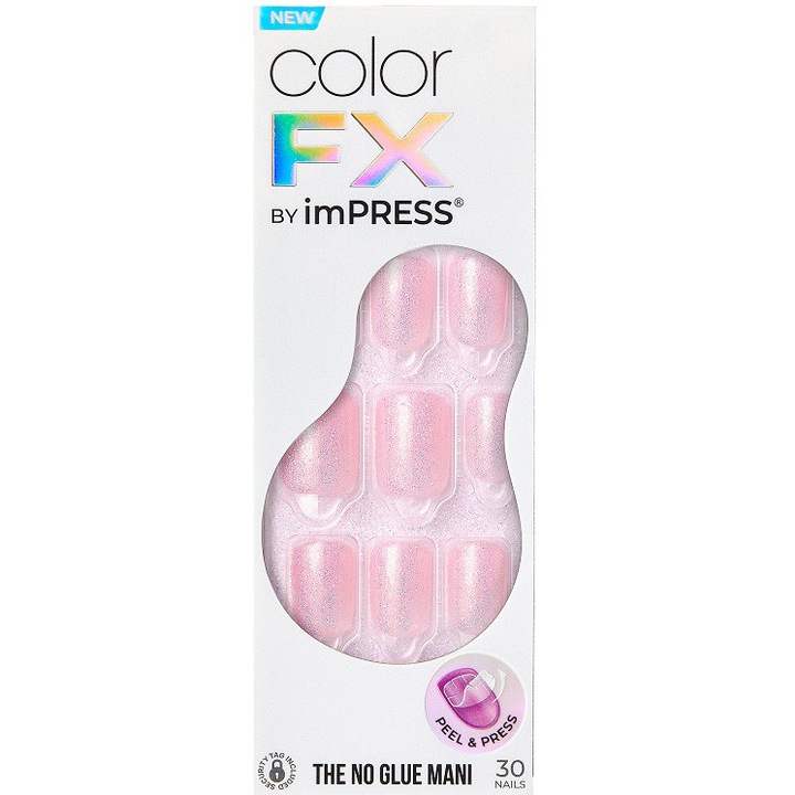 Unghii False KISS imPRESS Color FX - Pop Star , 30 buc