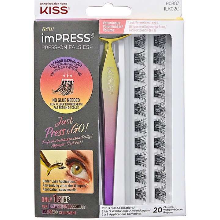 KISS IMPRESS PRESS-ON-FALSIES műszempilla készlet