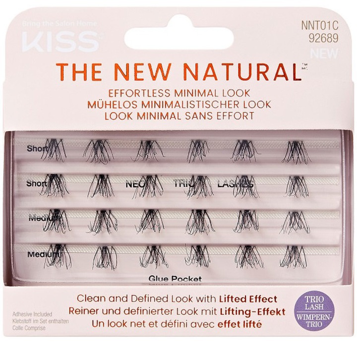 KISS The New Natural Trio 01 műszempilla, 1 csomag
