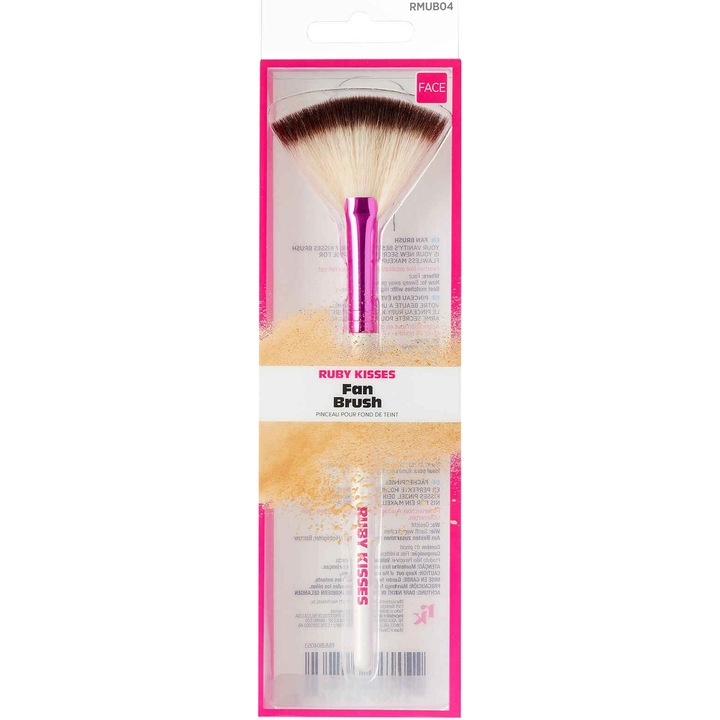 Pensula Machiaj KISS - Fan 1 buc