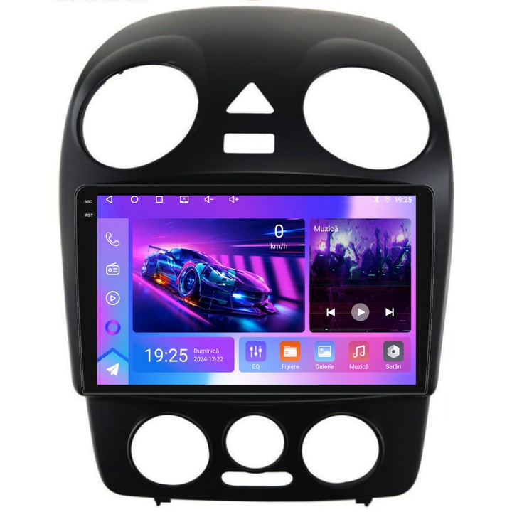 Dedikált navigáció Volkswagen New Beetle (2004-2011), QuadCore, 9 hüvelykes, 4 GB RAM, 64 GB tárhely, Carplay